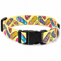 BEACH VACATION FLIP FLOPS DOG COLLAR