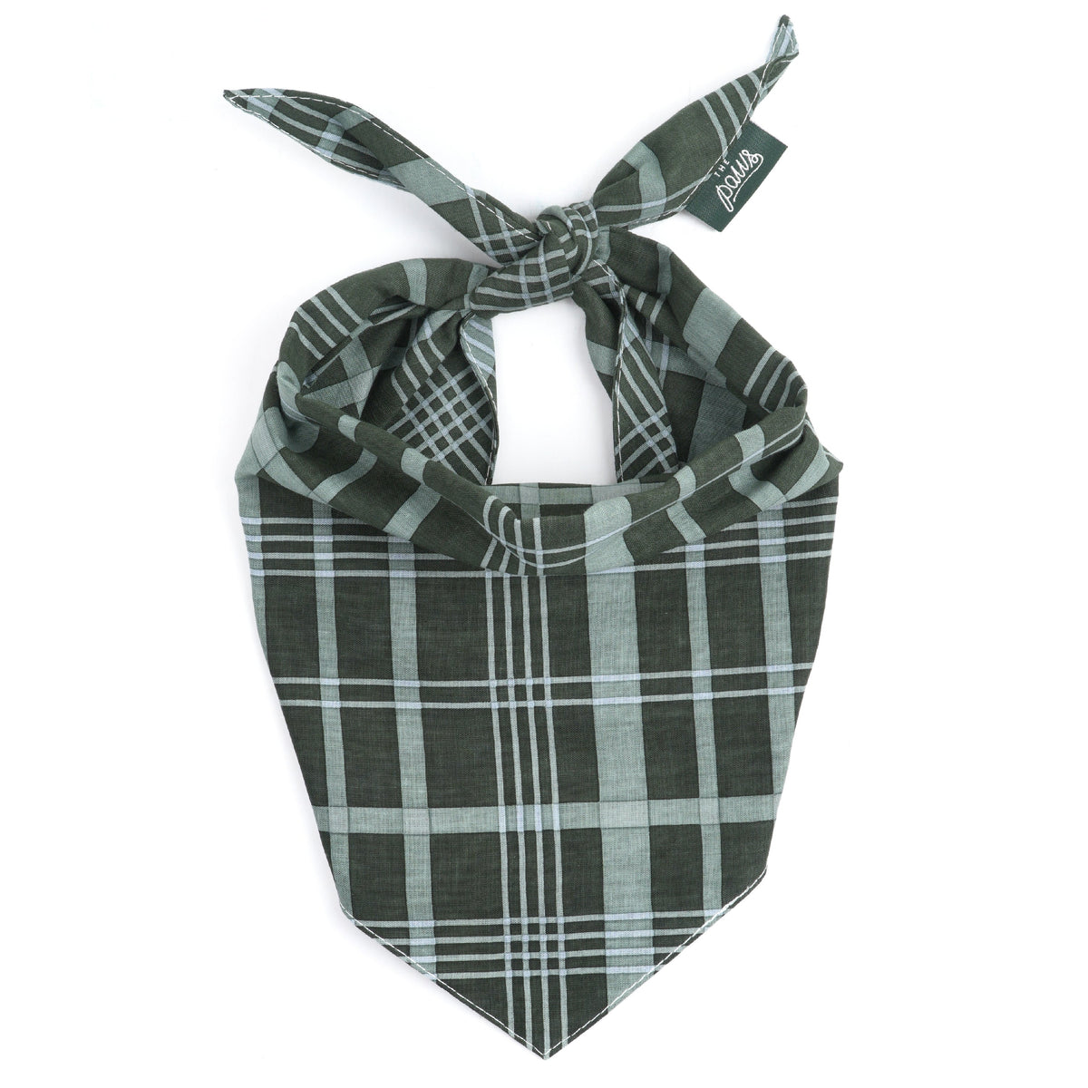 PINE CHECKERED DOG BANDANA